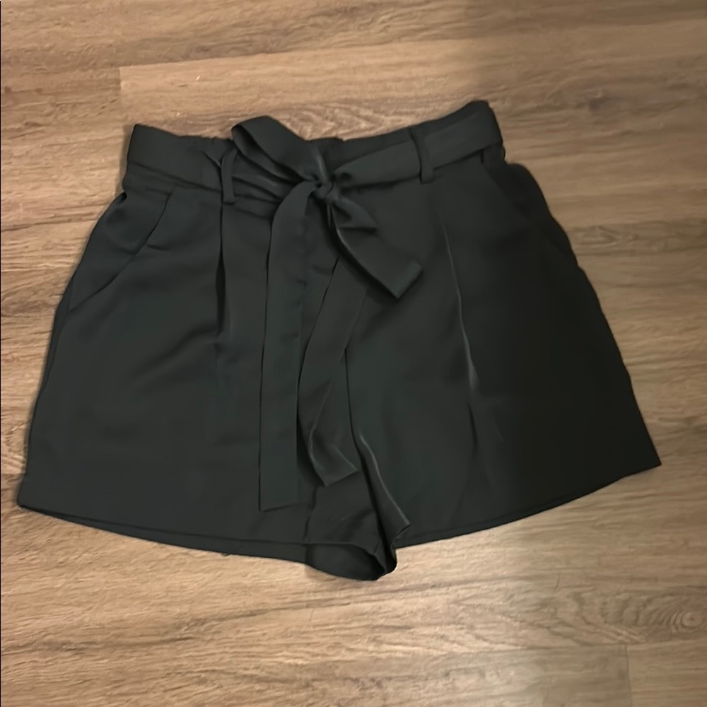 Alya Black High Waist Shorts with Chic Bow Detail. Francesca’s